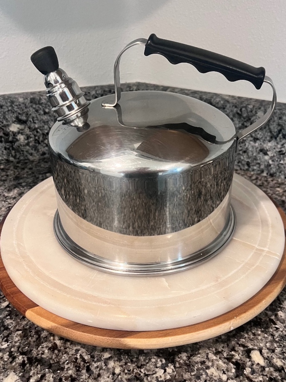 Vintage Lifetime 3-Quart (12-Cup) Whistling Tea Kettle 18-8 Stainless Steel
